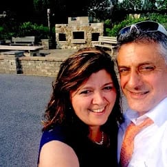 Joe and his wife, owners of J&T Construction